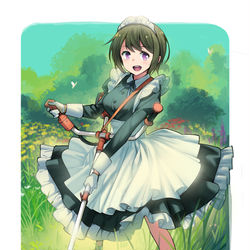 This is a pixiv picture whose title is メイド.