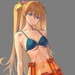 This is a pixiv picture whose title is アスカ　練習　ラクガキ.