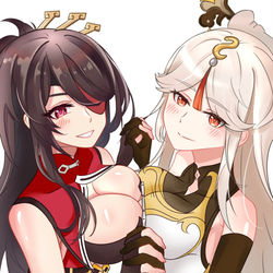 This is a pixiv picture whose title is 北斗与凝光.