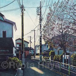 This is a pixiv picture whose title is 冬休み前　練馬区富士見台.