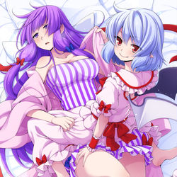 This is a pixiv picture whose title is レミパチュ.