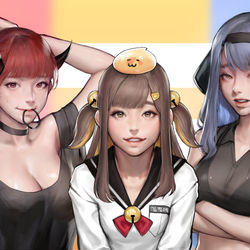 This is a pixiv picture whose title is 악강탬 팬아트! by kidmo.