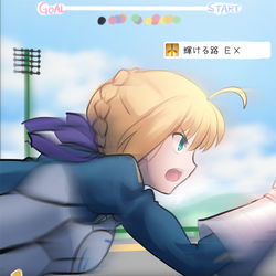 This is a pixiv picture whose title is 約束された勝利の疾走.