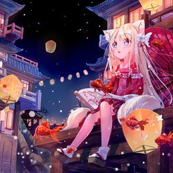 This is a pixiv picture whose title is 元宵（げんしょう）.