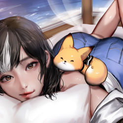 This is a pixiv picture whose title is 이초홍님 팬아트! by kidmo.