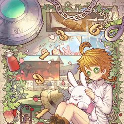 This is a pixiv picture whose title is 第五人格×約束のネバーランドコラボイベント.