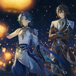 This is a pixiv picture whose title is 元宵节快乐！.