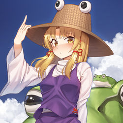 This is a pixiv picture whose title is 洩矢諏訪子.