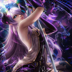 This is a pixiv picture whose title is ナルメア / Narmaya.