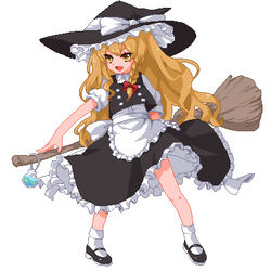 This is a pixiv picture whose title is 像素魔理沙.