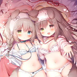 This is a pixiv picture whose title is 甘えますか？♡.