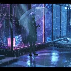 This is a pixiv picture whose title is 待雪.