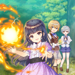 This is a pixiv picture whose title is 悪役令嬢に転生するも魔法に夢中でいたら王子に溺愛されました.