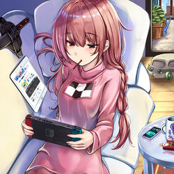 This is a pixiv picture whose title is 窓付き.