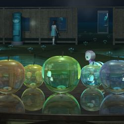 This is a pixiv picture whose title is 七つのリンゴの鏡.