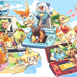 This is a pixiv picture whose title is ポケモン25TH.