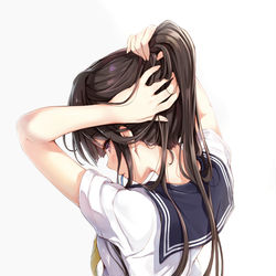 This is a pixiv picture whose title is セーラー服-塗り練習-.