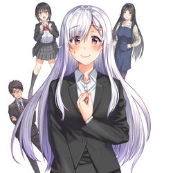 This is a pixiv picture whose title is ニー子はつらいよ　６巻.