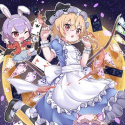 This is a pixiv picture whose title is フラン・イン・ワンダーランド.