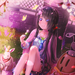 This is a pixiv picture whose title is 桜てふてふ.