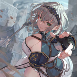 This is a pixiv picture whose title is かっこいい方のノエル団長.