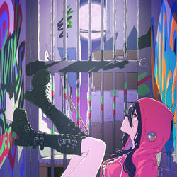 This is a pixiv picture whose title is 【仕事絵】月.