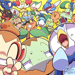 This is a pixiv picture whose title is ポケモン25周年！.