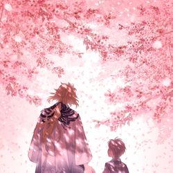 This is a pixiv picture whose title is 一文字一家と時の流れ.