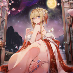 This is a pixiv picture whose title is 光荣.