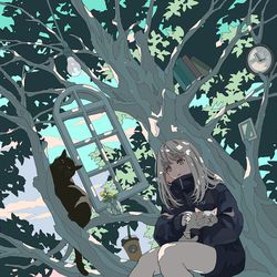 This is a pixiv picture whose title is ツリーハウス.