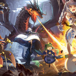 This is a pixiv picture whose title is 三期生トレジャーハンティング！.