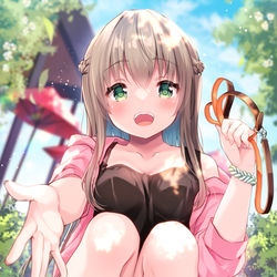 This is a pixiv picture whose title is 僕にだけ無防備な彼女.