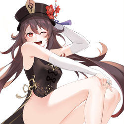 This is a pixiv picture whose title is hutao.