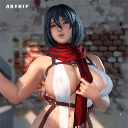 This is a pixiv picture whose title is Mikasa Ackerman.