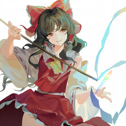 This is a pixiv picture whose title is 虹龍洞霊夢.