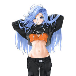This is a pixiv picture whose title is Orange Black.