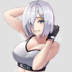 This is a pixiv picture whose title is 浜風.