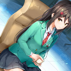 This is a pixiv picture whose title is 放課後.