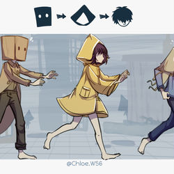 This is a pixiv picture whose title is リトルナイトメア.