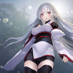 This is a pixiv picture whose title is 雪つるちゃん.