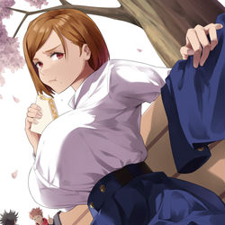 This is a pixiv picture whose title is 呪術高専の春.