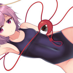 This is a pixiv picture whose title is スク水さとり様.