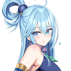 This is a pixiv picture whose title is 2月に描いたアクア様.