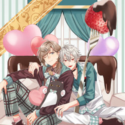 This is a pixiv picture whose title is バレンタインホワイトデー.