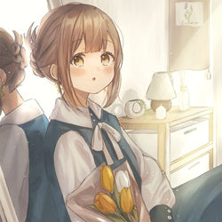 This is a pixiv picture whose title is 暖かな日差し.