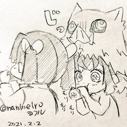 This is a pixiv picture whose title is 落書き伊アオ17＋＠.