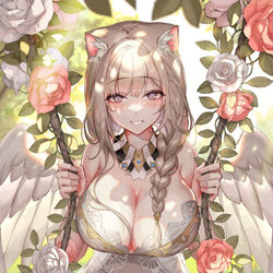 This is a pixiv picture whose title is 「結婚する？」.