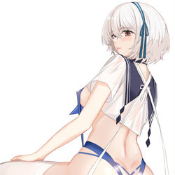 This is a pixiv picture whose title is セーラー服？シリアス.