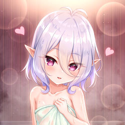 This is a pixiv picture whose title is コッコロちゃんとお風呂.
