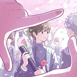 This is a pixiv picture whose title is 卒業.